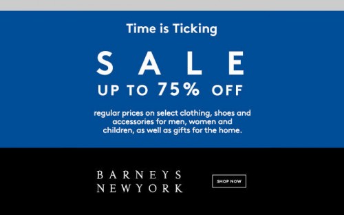 Barneys Sale