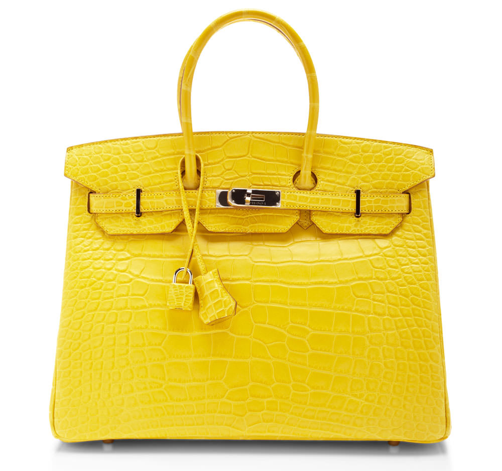 hermes yellow bag price