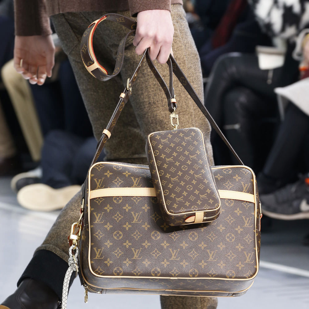 Monogram Makes a Major Comeback at Louis Vuitton’s Fall 2015 Menswear Show - PurseBlog