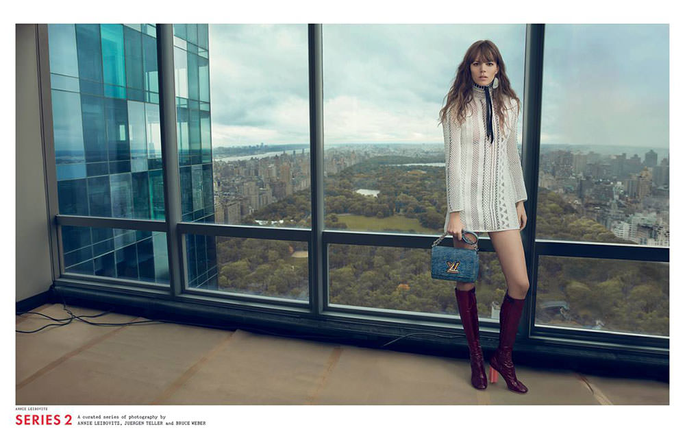 poster advertising Louis Vuitton handbag with Jennifer Connelly in paper  magazine from 2015, advertisement, creative LV Louis Vuitton 2010s advert  Stock Photo - Alamy