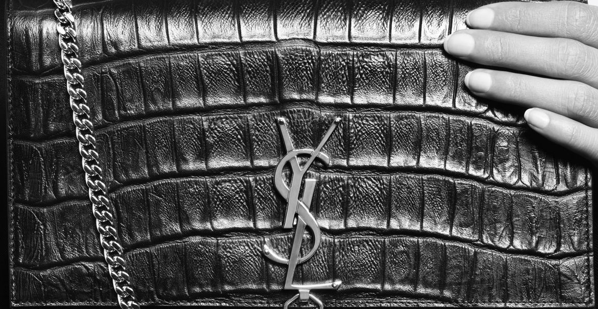 Real vs Fake Saint Laurent Monogram Chain Wallet (WOC) Calfskin Leather  Grain Finish 