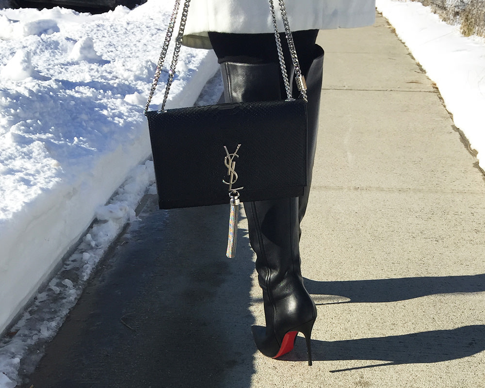 Kate Small Leather Shoulder Bag in Black - Saint Laurent