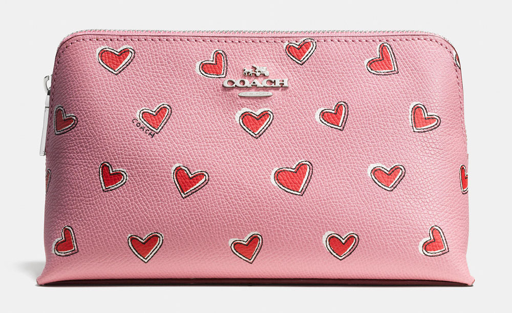 coach wallet with hearts