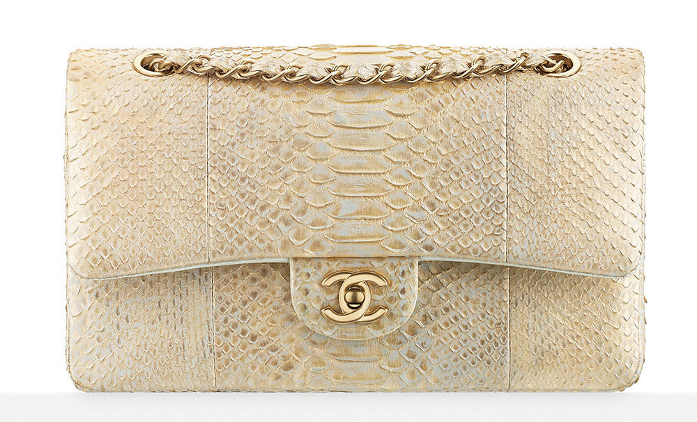 Chanel-Metallic-Python-Classic-Flap-Bag