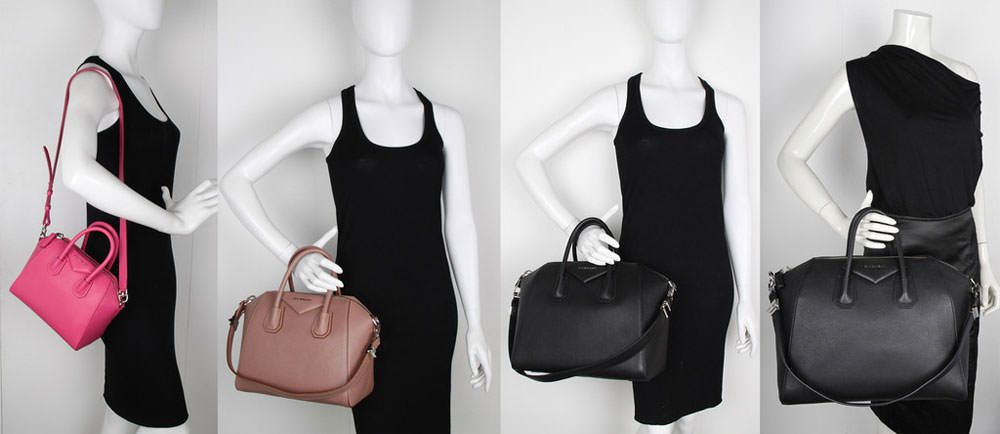 Givenchy-Antigona-Size-Comparison-Mini-Small-Medium-Large-Mannequin