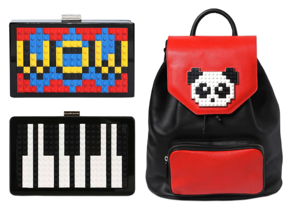 Grace Wow Lego Clutch, $676 via LUISAVIAROMA Andy Piano Lego Clutch, $825 via LUISAVIAROMA Freddy Panda Lego Backpack, $1,048 via LUISAVIAROMA
