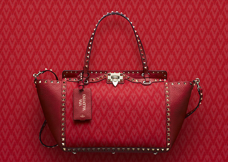 Valentino's New Viva Valentino Logo Jacquard Bags Have