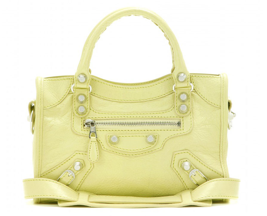 balenciaga mini city bag green