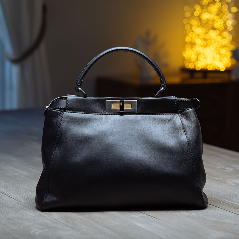 fendi peekaboo regular black