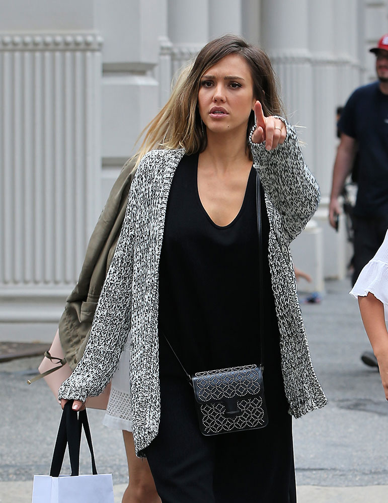 Celebs Pair Black Bags With Denim As Spring Forges On - PurseBlog