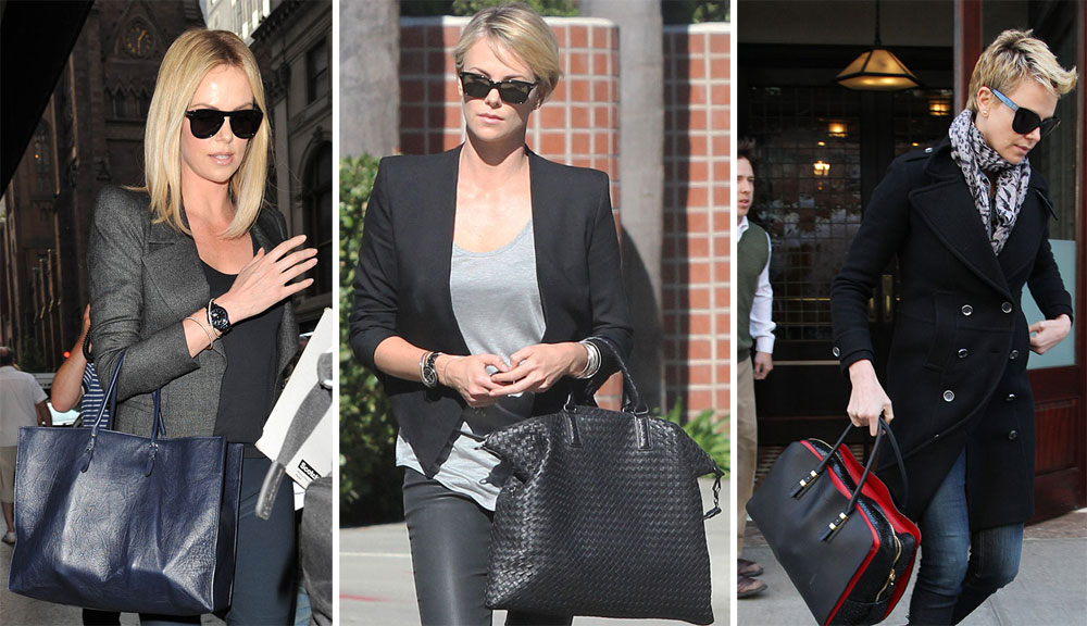 Charlize Theron Chooses an Everyday Option from Bottega Veneta