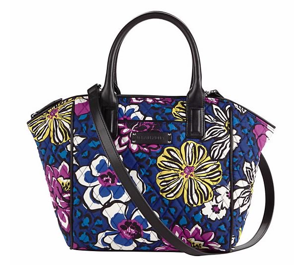 vera bradley trimmed satchel