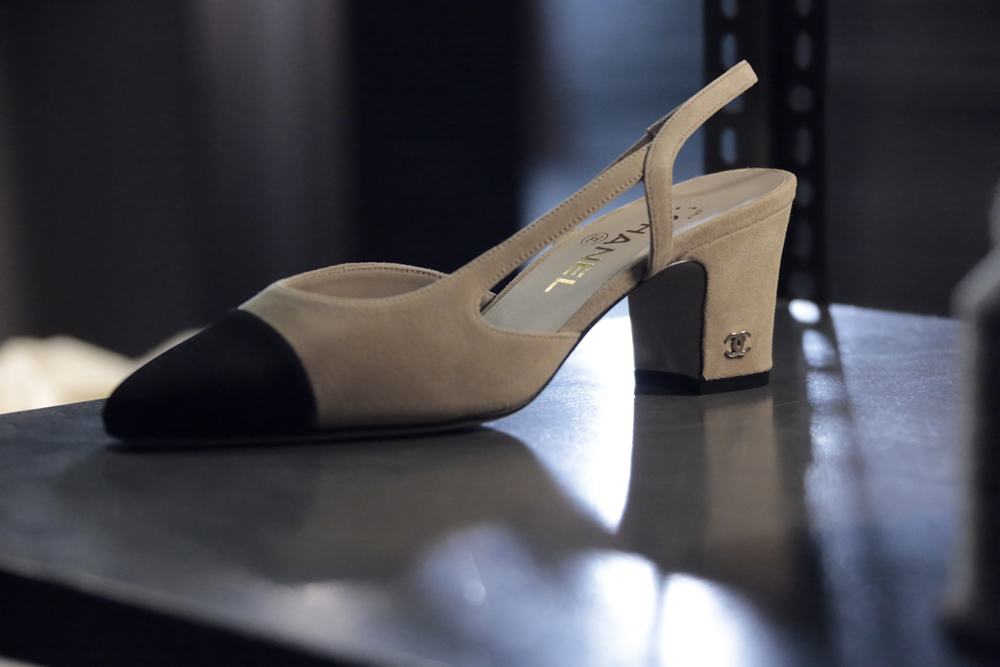 CHANEL's Two-Tone Slingback Shoe