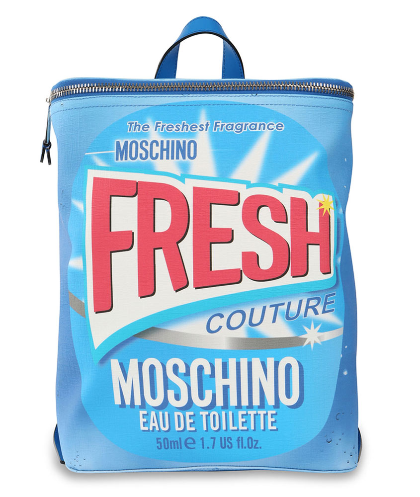 Pre-owned Moschino Couture Spray Paint Can Bag ($580) ❤ liked on Polyvore  featuring bags, handbags, blue, white…