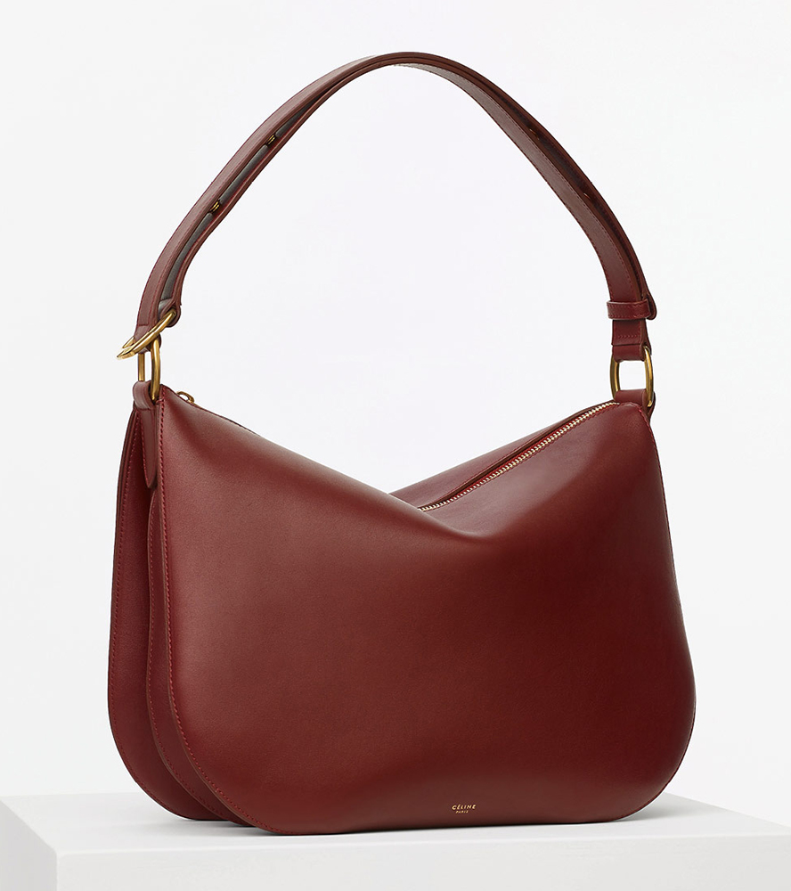 Celine-Medium-Saddle-Bag-Burgundy-2550