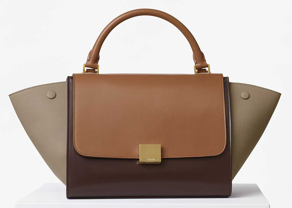 Celine-Small-Trapeze-Bag-Tan-Tricolor