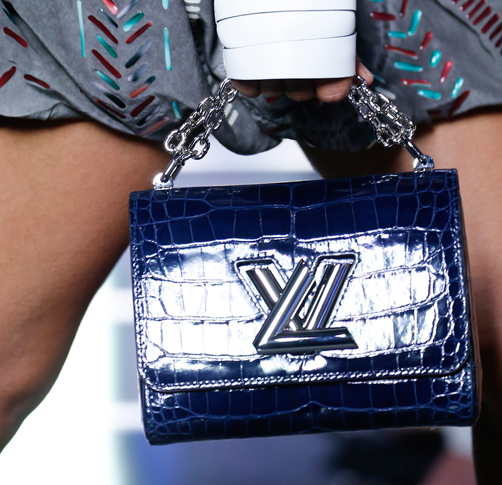 Louis Vuitton LV Unisex Cruissin PM Handbag Blue Red Monogram
