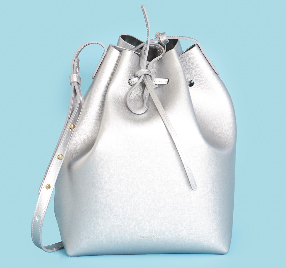 Mansur Gavriel Saffiano Bucket Bag, $745 via Opening Ceremony
