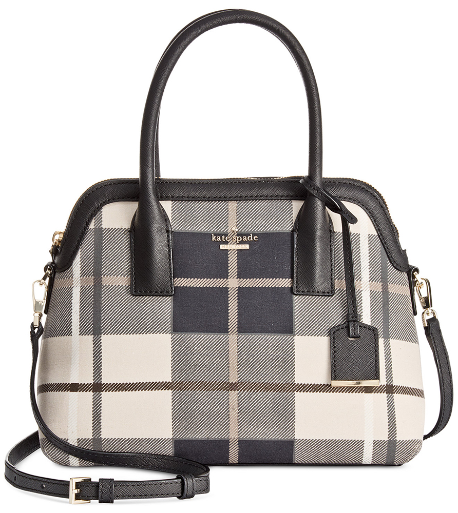 5 Under 500 Mad About Plaid Bags Purseblog Kate Spade Cameron Street Fabric Maise Satchel
