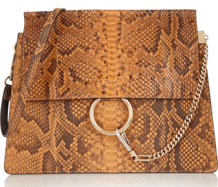 Chloé Python Faye Bag, Was $3,800, now $2,660 via Net-a-Porter