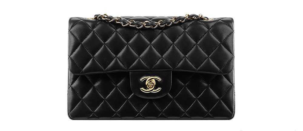 Chanel Black Quilted Patent Leather Classic WOC Clutch Bag - Yoogi's Closet