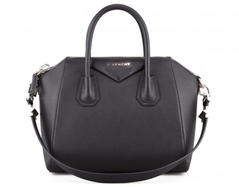 Givenchy Antigona Sugar Goatskin Bag in Black