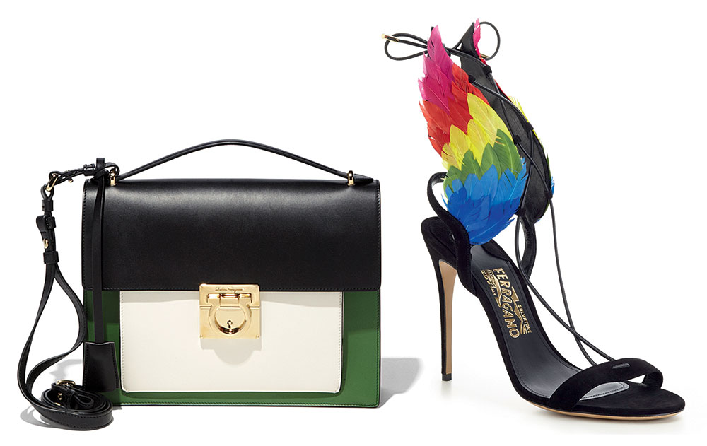 Perfect Pairs: Salvatore Ferragamo Gancio Lock Bag + Winged Sandals ...