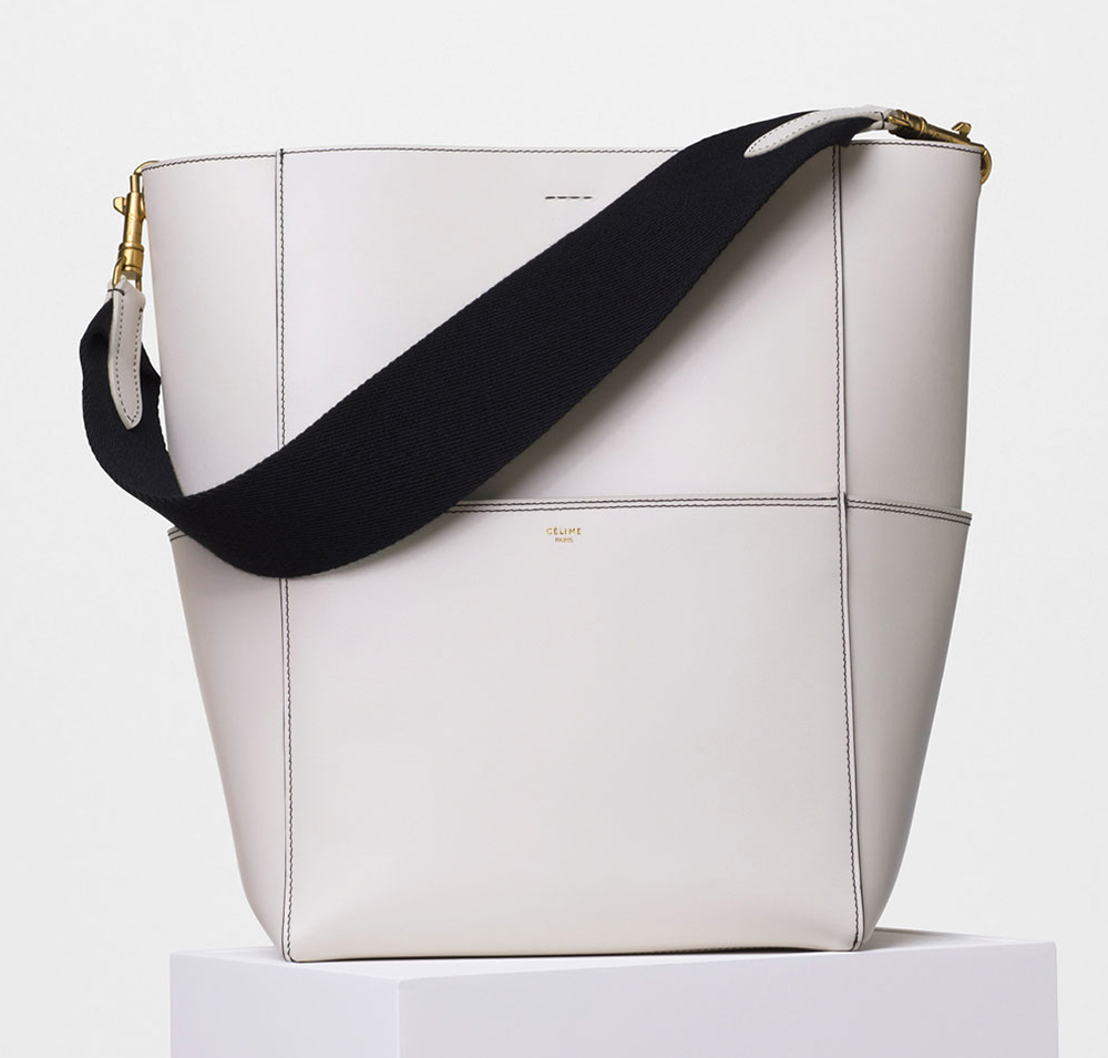 celine white tote