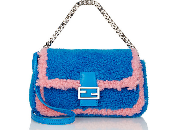 Fendi Micro Baguette Shearling Fendi Micro Baguette Shearling