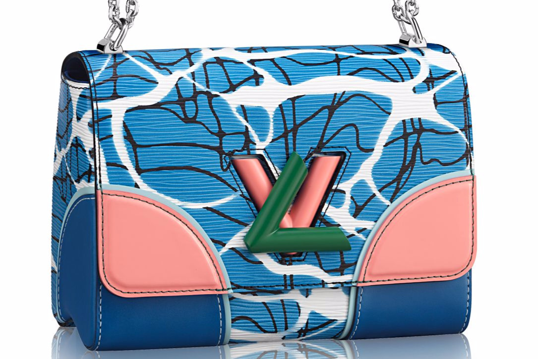 Louis Vuitton Flap Twist Epi Aqua Print Mm