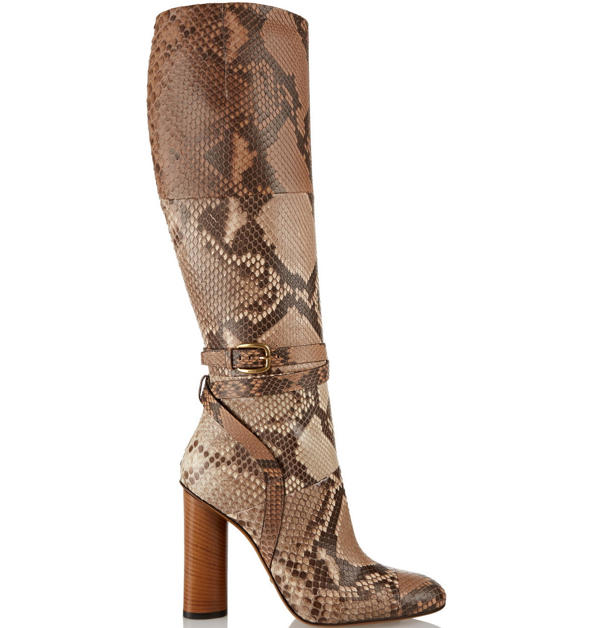 python print knee high boots