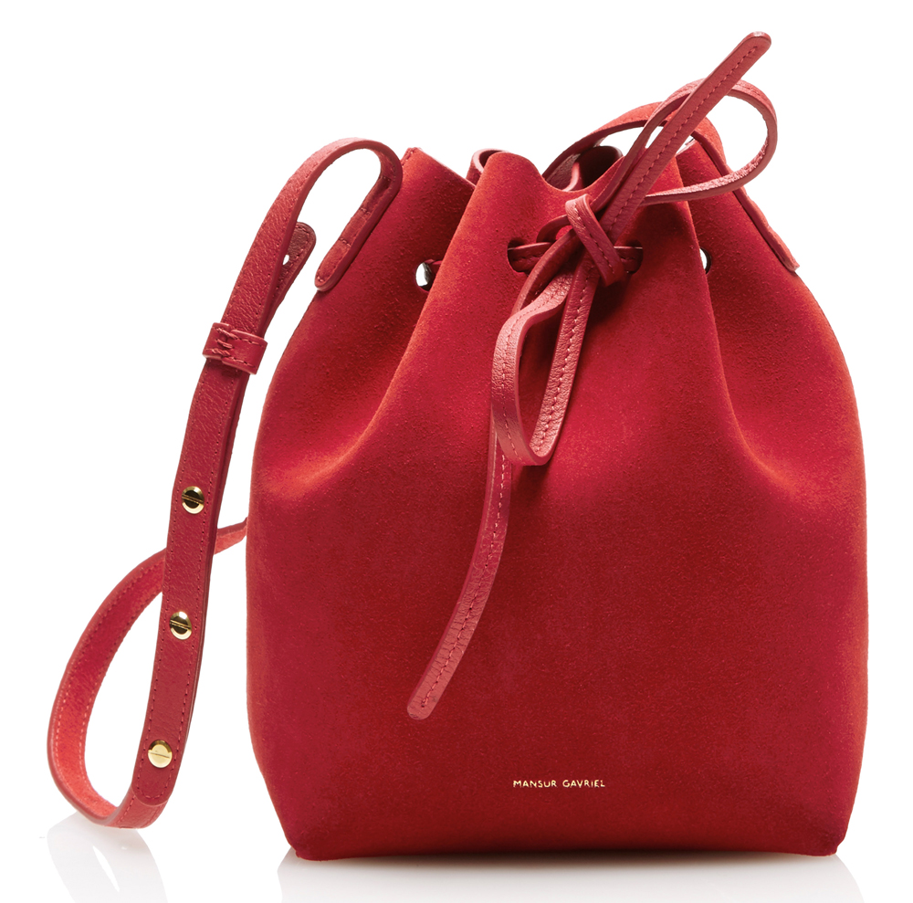 mansur gavriel twist bucket bag