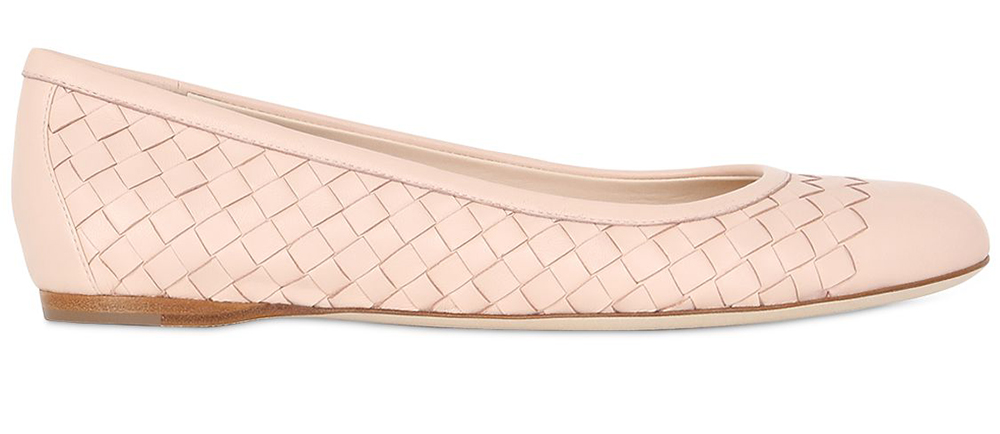 bottega veneta white flats