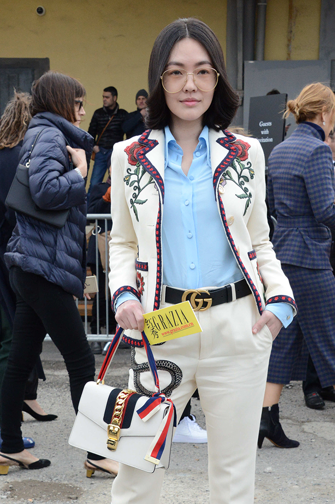 49 Bags and the Celebs Who Carried Them to Milan Fashion Week Spring 2016 -  PurseBlog