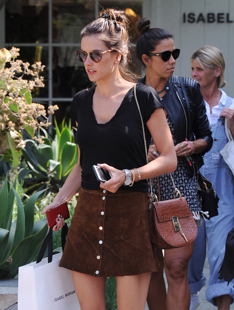 Alessandra Ambrosio Shops at Chanel with Hermes - PurseBlog
