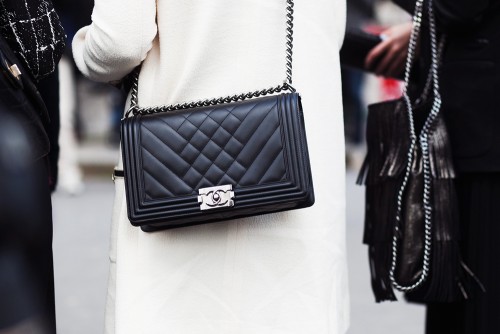 Chanel Chevron Quilted Boy Bag