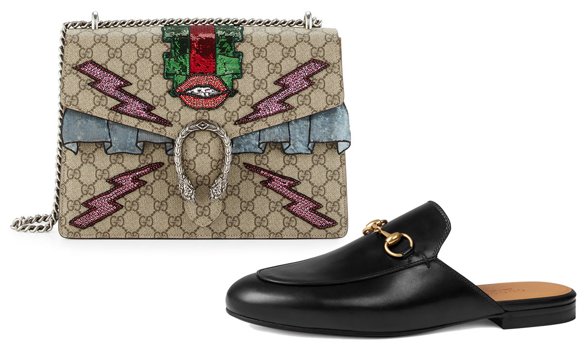 Gucci perfect pairs Dionysus and Mules