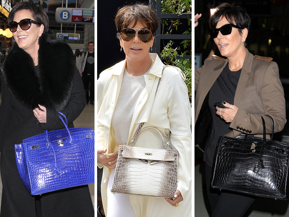 kris jenner goyard suitcase