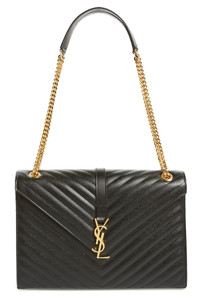 Spring 2017 S Gest Bag Trend Is Chain Strap Flap Bags Here Are Saint Laurent Large Monogramme Shoulder Bag