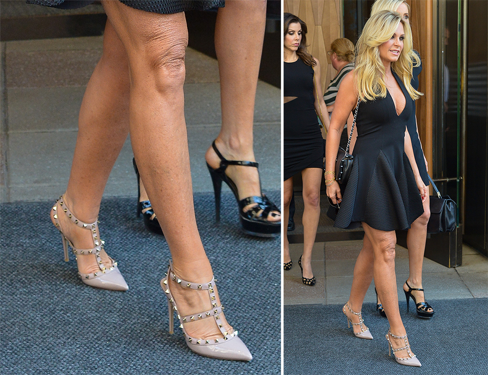 valentino rockstud white pumps