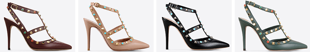 Valentino Rockstud Cabochon Stud Trim
