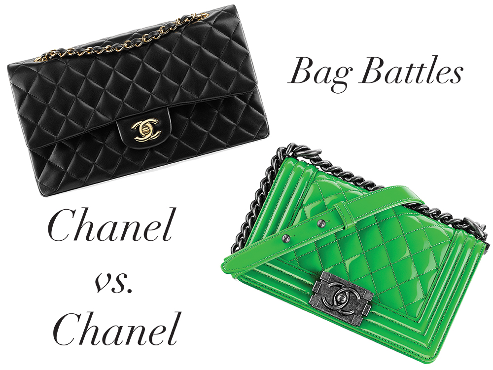 Bag Battles: The Chanel Classic Flap Bag vs. The Chanel Boy Bag - PurseBlog