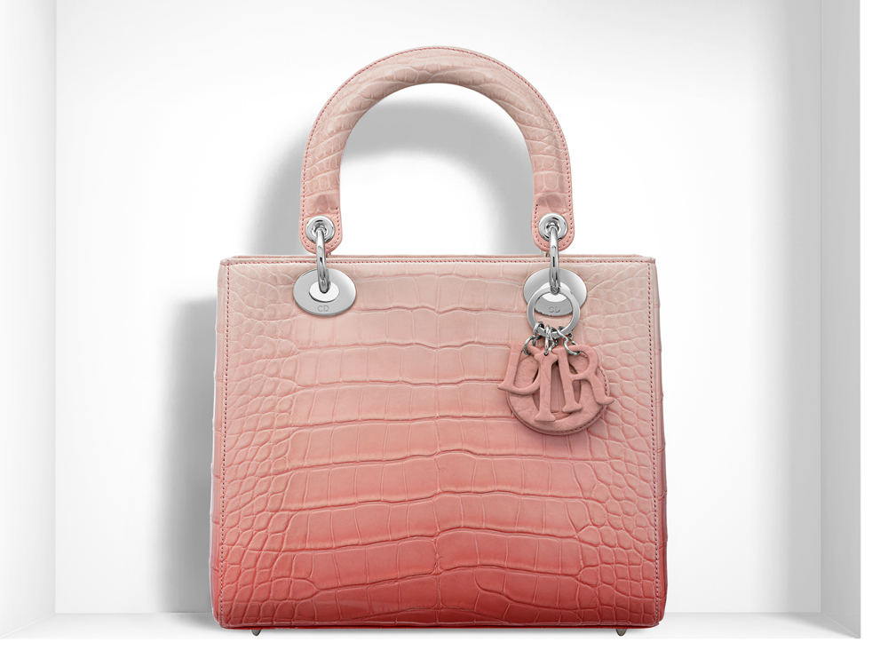 Christian-Dior-Lady-Dior-Bag-Pink-Ombre-Alligator
