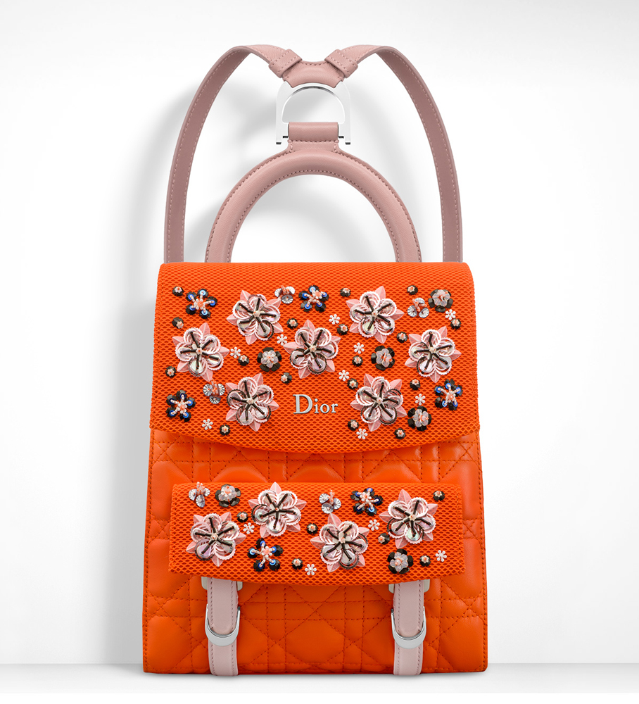 Christian-Dior-Small-Stardust-Backpack-Orange