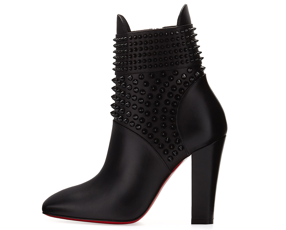 christian louboutin studded boots