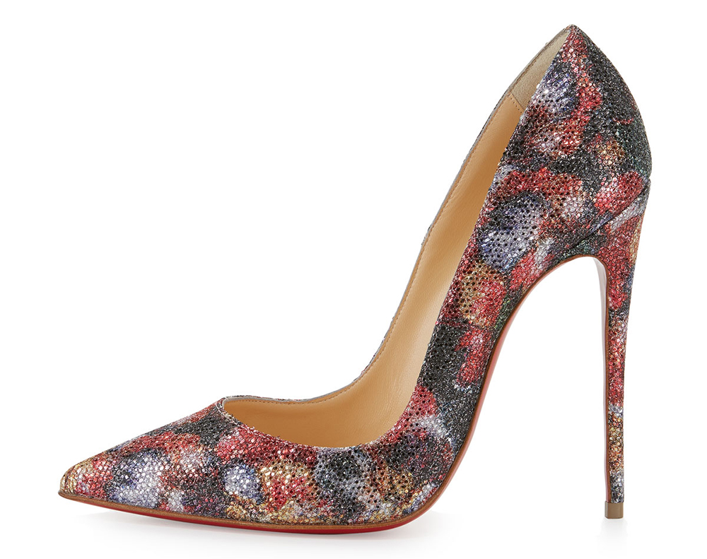 red sparkly louboutins