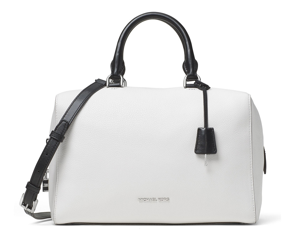 white michael kors bag