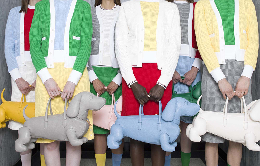 Thom Browne Takes “Doggy Bags” Very Literally for Resort 2017 - PurseBlog