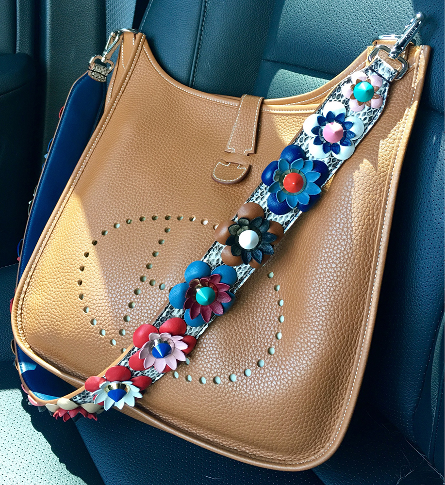 tPF Member: Amozo Bag: Hermès Evelyne Bag Strap: Fendi Floral Python Strap Shop strap via Neiman Marcus