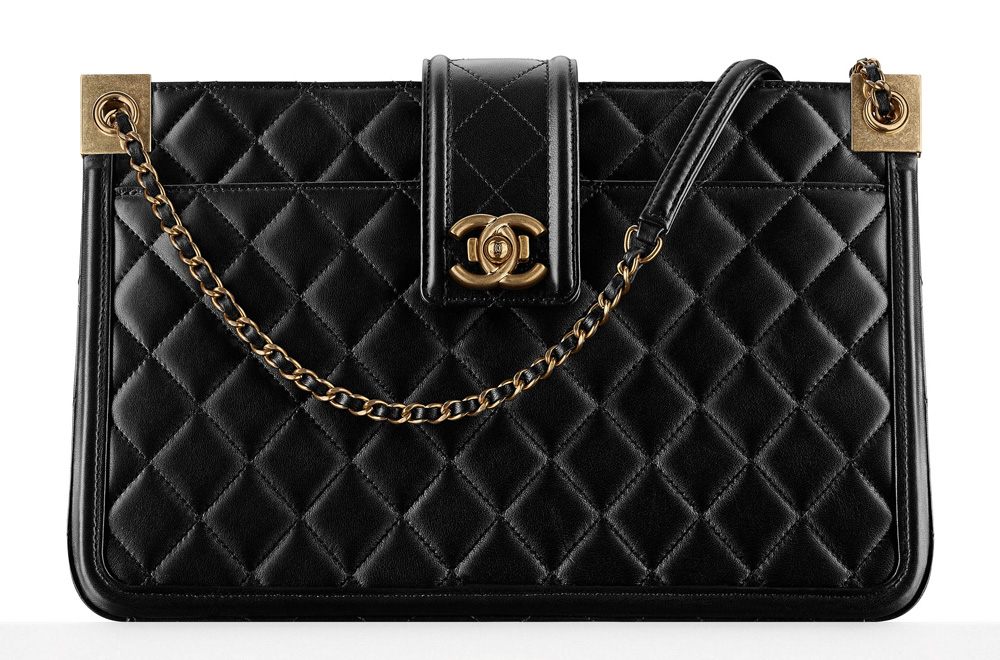 navy chanel tote bag